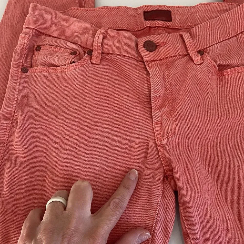 Mother Women's The Looker Jeans Brink‎ Pink Skinny Stretch Size 26 Read
